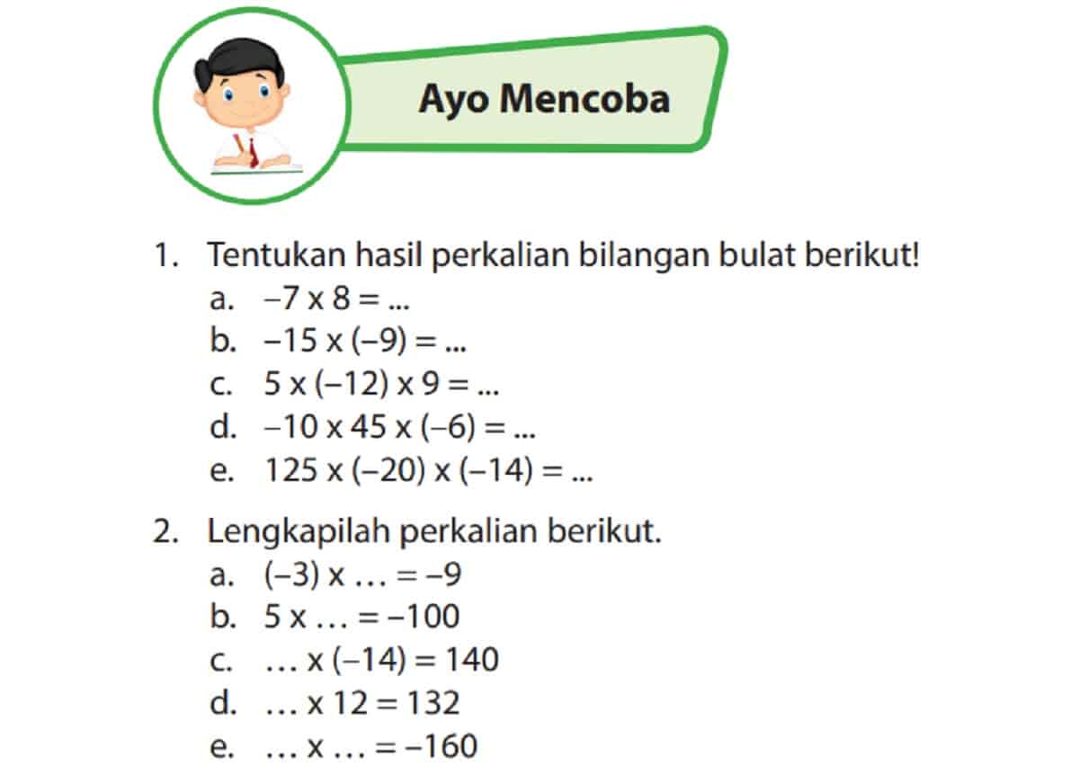 Kunci Jawaban Matematika Kelas 6 Halaman 42 Tentukan Hasil