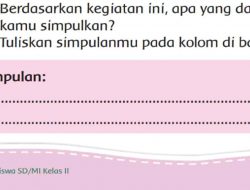 Tuliskan Simpulanmu Pada Kolom Di Bawah! Simpulan Sifat-Sifat Benda Kelas 2 Halaman 24