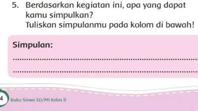 Tuliskan Simpulanmu Pada Kolom Di Bawah! Simpulan Sifat-Sifat Benda Kelas 2 Halaman 24