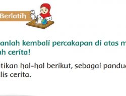 Tuliskanlah Kembali Percakapan Di Atas Menjadi Sebuah Cerita! Kelas 2 SD Tema 1 Halaman 152