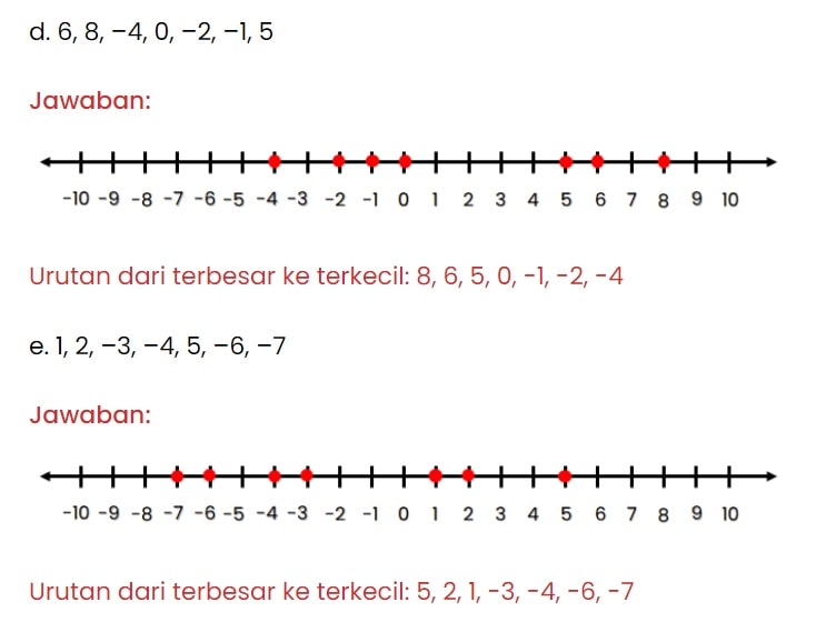 Urutkan Bilangan Berikut Dari Yang Terbesar Hingga Terkecil Urutkan Bilangan Berikut Dari yang Terbesar Hingga Terkecil Menggunakan Garis Bilangannya –10, –2, –6, 0, 2, –1 , 5