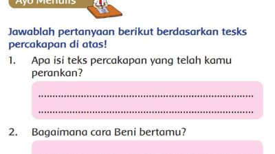 Apa Isi Teks Percakapan yang Telah Kamu Perankan Kelas 2 Halaman 92