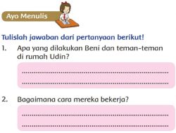 Apa yang Dilakukan Beni dan Teman-Teman Di Rumah Udin? Halaman 72 Kelas 2 SD