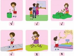 Berikan Tanda Centang (√) Pada Gambar yang Harus Dilakukan dalam Kehidupan Sehari-Hari Di Tempat Wisata