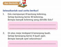 Jawab: Edo Mempunyai 8 Kantong Kelereng Berisi 10, Berapa Banyak Kelereng yang Dimiliki Edo?