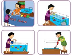 Jawaban Buatlah Cerita Sesuai Gambar! Halaman 183 Tema 2 Kelas 3 SD