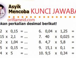 Kunci Jawaban Matematika Kelas 5 Halaman 36 Kerjakan Perkalian Desimal Berikut 0,2 x 0,15