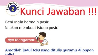 Kunci Jawaban Tema 2 Kelas 2 Halaman 184 185 186 187 188 190 192 Pembelajaran 2 Subtema 4 Bermain di Tempat Wisata