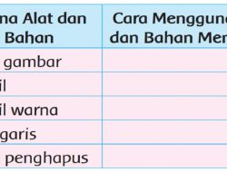 Masih Ingatkah Kamu Alat dan Bahan yang Digunakan Untuk Menggambar Halaman 139 Tema 2 Kelas 2