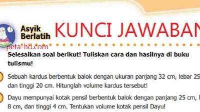 Di Sebuah Wahana Wisata Terdapat 2 Buah Kolam Renang dengan Ukuran yang Sama Berbentuk Balok Panjang 10 M lebar 8 M dan Tinggi 3 M