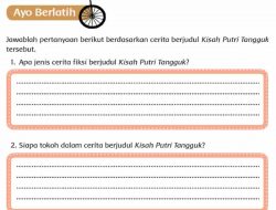 Jawab: Apa Jenis Cerita Fiksi Berjudul Kisah Putri Tangguk Halaman 47 Tema 8 Kelas 4 SD