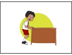 Bagaimana Pergerakan Meja Saat Didorong Sendiri dan Berdua Jelaskan Tema 8 Kelas 4 SD