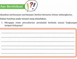Jawaban Mengapa Mata Pencaharian Penduduk Berbeda Sesuai Lingkungan Tempat Hidupnya Tema 8 Kelas 4 Halaman 23