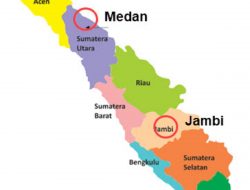 Lingkarilah Letak Tempat Tinggal Paman Tagor di Jambi dan Keluarga Besar Beni di Medan Tema 8 Kelas 4 Halaman 40