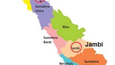 Lingkarilah Letak Tempat Tinggal Paman Tagor di Jambi dan Keluarga Besar Beni di Medan Tema 8 Kelas 4 Halaman 40
