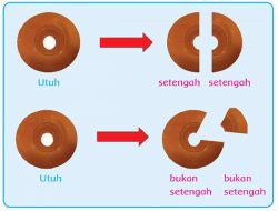 Mengapa Dua Bagian Donat Di Samping Masing-Masing Tidak Disebut Setengah Jawaban Tema 7 Kelas 2 Halaman 9