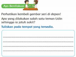 Apa yang Dilakukan Salah Satu Teman Udin Sehingga Ia Jatuh Sakit Kunci Jawaban Tema 1 Kelas 3 Halaman 39