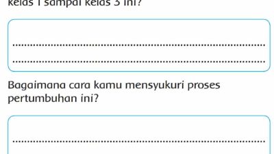 Apakah Ukuran Tubuhmu Bertambah Tinggi Dari Kelas 1 Sampai Kelas 3 Ini Kunci Jawaban Tema 1 Kelas 3 Halaman 36