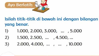 Isilah Titik Titik Di Bawah Ini dengan Bilangan yang Benar Kunci Jawaban Tema 1 Kelas 3 Halaman 6