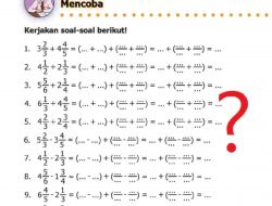 Kunci Jawaban Matematika Kelas 5 Halaman 11 Kerjakan Soal-soal Berikut 3 2/3 + 4 4/5