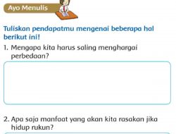 Mengapa Kita Harus Saling Menghargai Perbedaan Kelas 3 SD Tema 1 Halaman 85