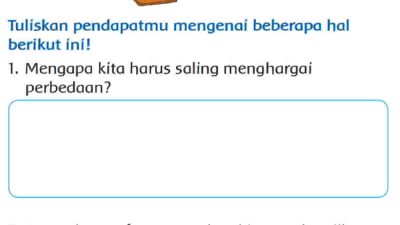 Mengapa Kita Harus Saling Menghargai Perbedaan Kelas 3 SD Tema 1 Halaman 85