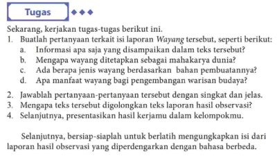Mengapa Teks Tersebut Digolongkan Teks Laporan Hasil Observasi Tentang Wayang