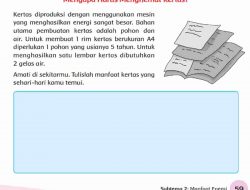 Amati Di Sekitarmu Tulislah Manfaat Kertas yang Sehari-Hari Kamu Temui Tema 2 Kelas 4 Halaman 59