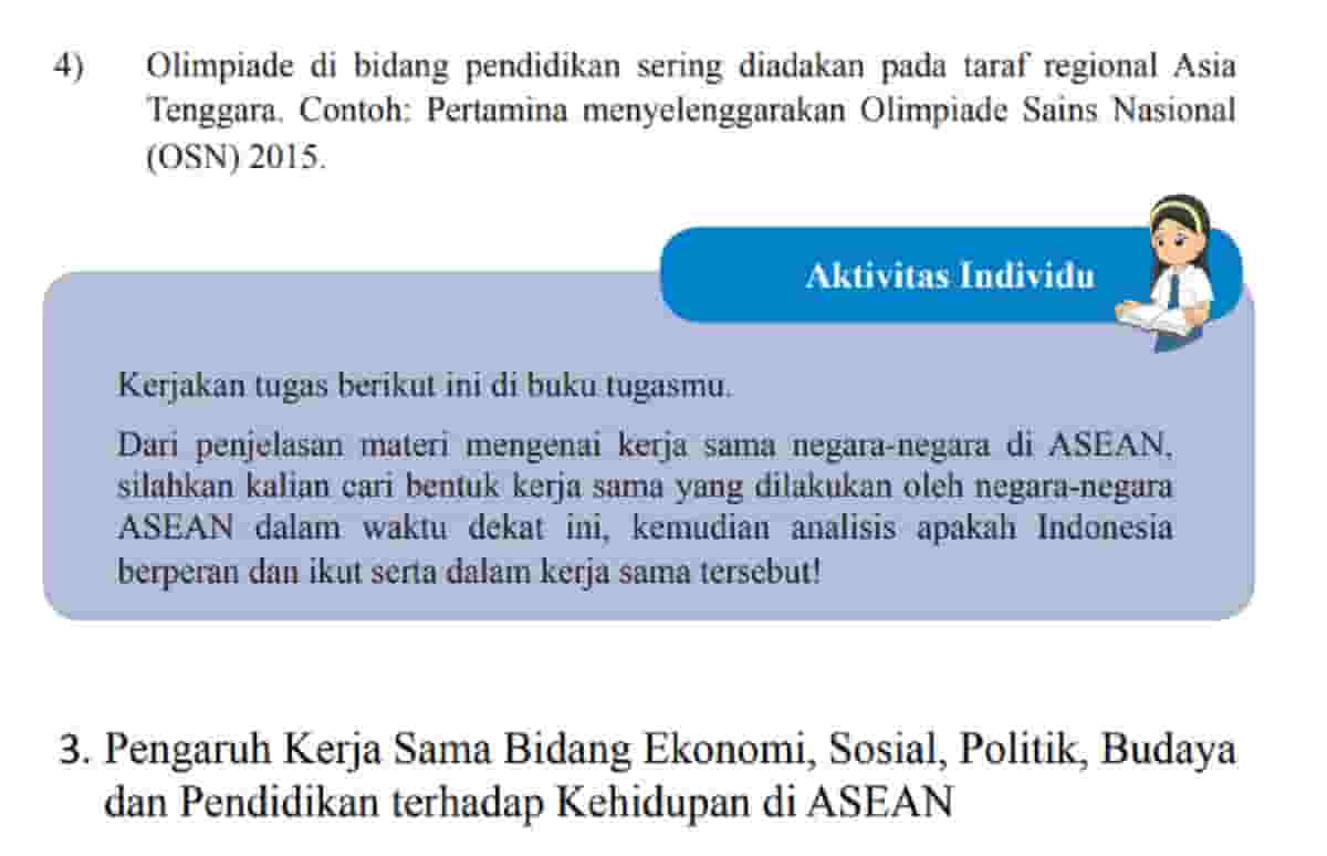 Dari Penjelasan Materi Mengenai Kerja Sama Negara-Negara di ASEAN IPS Kelas 8 Halaman 49