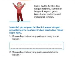Jawablah Pertanyaan Berikut Ini Sesuai dengan Pengalamanmu Saat Menirukan Gerak Daur Hidup Kupu-Kupu