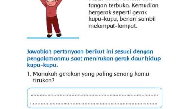 Jawablah Pertanyaan Berikut Ini Sesuai dengan Pengalamanmu Saat Menirukan Gerak Daur Hidup Kupu-Kupu
