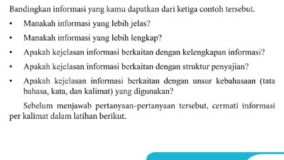 Manakah Informasi yang Lebih Jelas Halaman 13 Bahasa Indonesia Kelas 9
