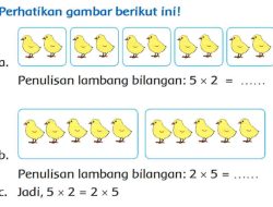 Penulisan Lambang Bilangan 5 × 2 Jawaban Tema 2 Kelas 3 Halaman 59