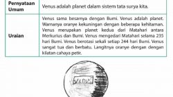 Perhatikan Cara Mengurutkan Gambaran Tentang Venus Sudah Baik Menurutmu Jelaskan