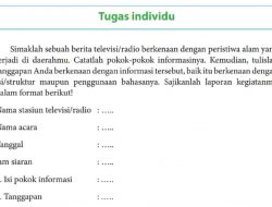 Simaklah Sebuah Berita Televisi / Radio Berkenaan dengan Peristiwa Alam yang Terjadi Di Daerahmu