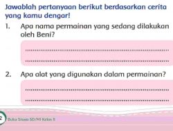 Apa Alat yang Digunakan Dalam Permainan? Apa Alat Lain yang Bisa Digunakan Jawaban Soal