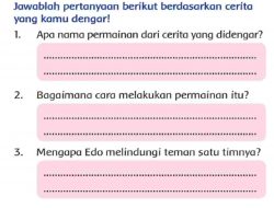 Apa Nama Permainan Dari Cerita yang Didengar Halaman 141 Kelas 2 SD