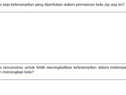 Apa Saja Keterampilan yang Diperlukan Dalam Permainan Bola Zig-Zag Ini Halaman 19 Tema 3 Kelas 4