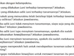 Apa yang Dilakukan Lani Terhadap Tanamannya Jelaskan Halaman 25 Tema 3 Kelas 4 SD