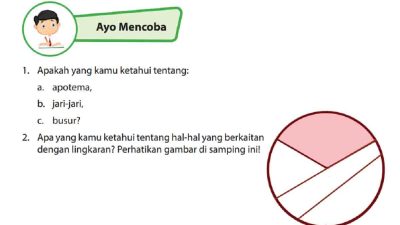 Apakah yang Kamu Ketahui Tentang Apotema, Jari-Jari, Busur Matematika Kelas 6