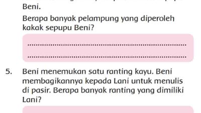 Ayah Beni Memiliki Dua Pelampung Ayah Beni Akan Membagikannya Kepada Kakak Sepupu Beni