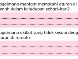 Bagaimana Akibat yang Tidak Sesuai Dengan Aturan Di Rumah Jawaban Tema 2 Kelas 2 Halaman 225