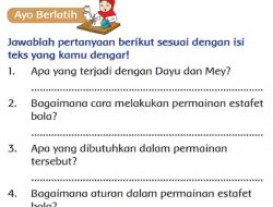 Bagaimana Cara Melakukan Permainan Estafet Bola Tema 2 Kelas 2 Halaman 154