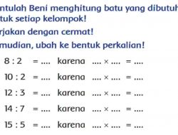 Bantulah Beni Menghitung Batu yang Dibutuhkan Untuk Setiap Kelompok Halaman 145 Kelas 2 SD