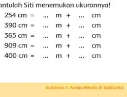 Bantulah Siti Menemukan Ukurannya Jawaban Tema 3 Kelas 3 Halaman 55