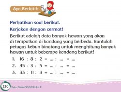 Berikut Adalah Data Banyak Hewan yang Akan Di Tempatkan Di Kandang yang Berbeda