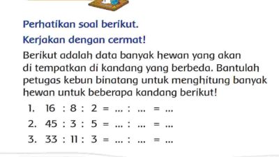 Berikut Adalah Data Banyak Hewan yang Akan Di Tempatkan Di Kandang yang Berbeda