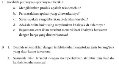Buatlah Sebuah Iklan dengan Terlebih Dulu Menentukan Jenis Barang Jasa yang Akan Kamu Tawarkan