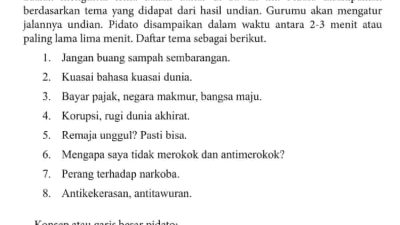 Contoh Pidato Persuasif Tentang Jangan Buang Sampah Sembarangan Bahasa Indonesia Kelas 9