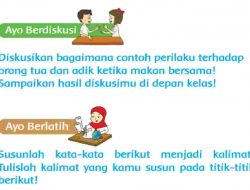 Diskusikan Bagaimana Contoh Perilaku Terhadap Orang Tua Dan Adik Ketika Makan Bersama Halaman 28 Kelas 2